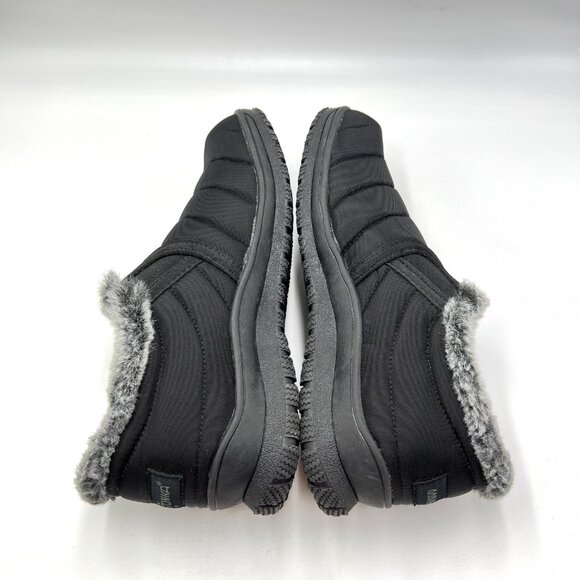 Minnetonka Womens Size 9 Black Quilted Gray Faux Fur Lined Boots‎ Booties Shoes - Picture 8 of 12